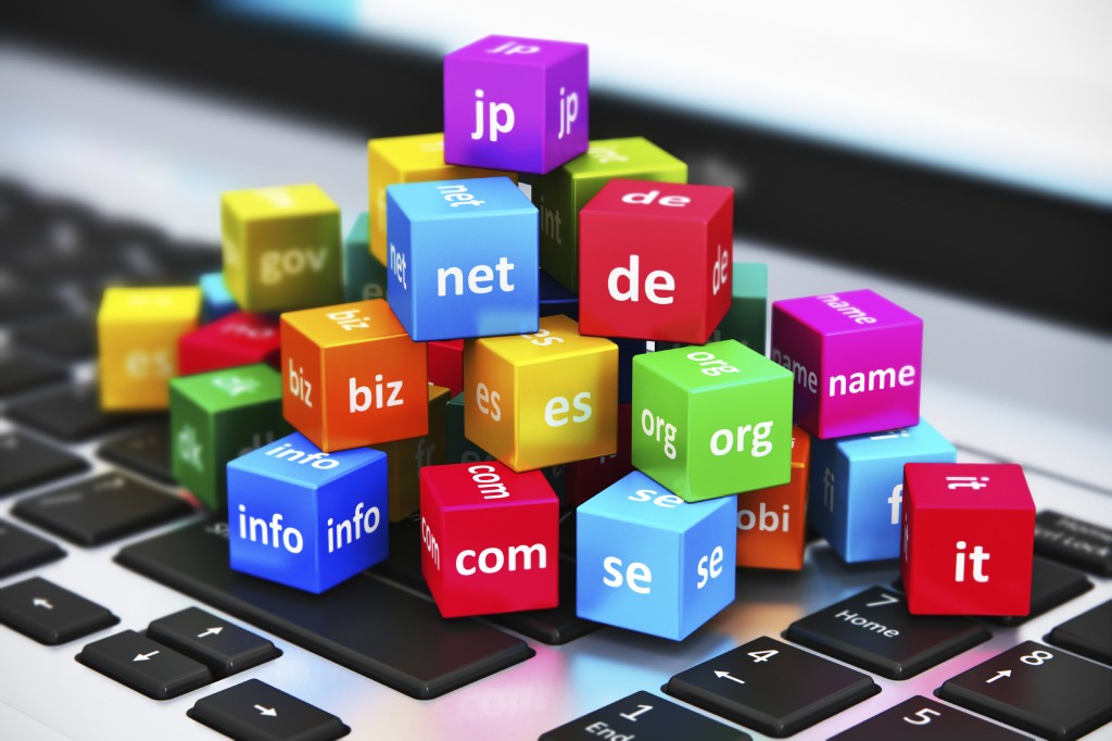 and domain names concept web, hosting & domains